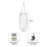 sublimation blank Hanging Photo Rock Slate 16cm x 30cm - Glossy subliblanks
